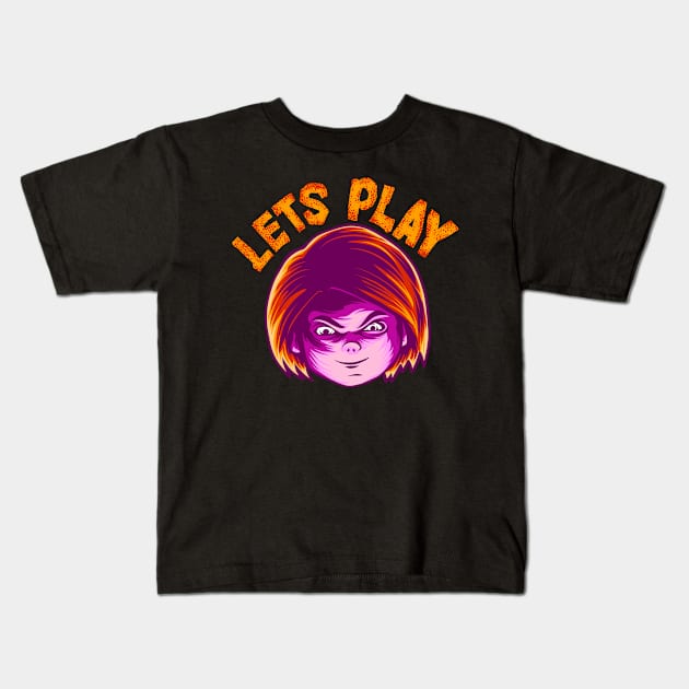 Lets Play Kids T-Shirt by Strawberryjamstudio